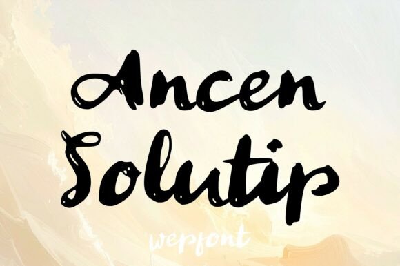 Ancen Solutip: An Expressive Brush Font for Editorial Impact