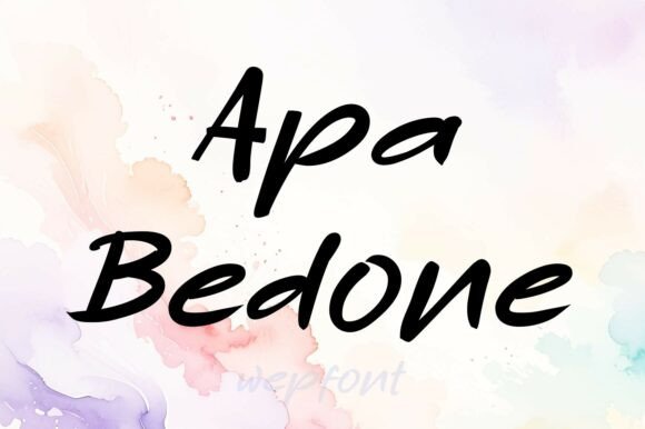 Apa Bedone: The Go-To Font for Crafters Who Want Handmade Charm