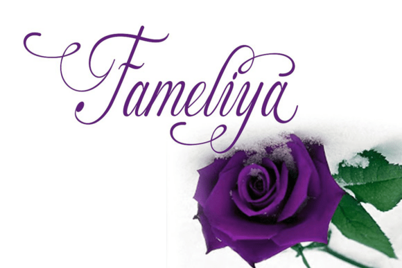 Crafting with Character: Introducing the Fameliya Script Font