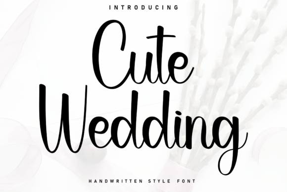 Cute Wedding: A Handwritten Font for Campaign Designers
