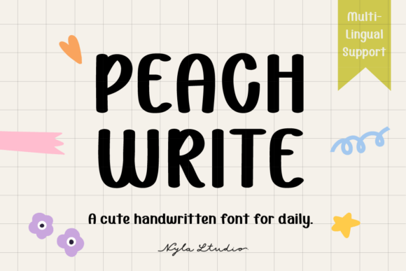 Exploring Peachwrite: A Handwritten Font for Calm Editorial Moods