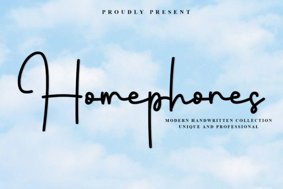 Homephones: A Script Font for Scroll-Stopping Marketing Visuals