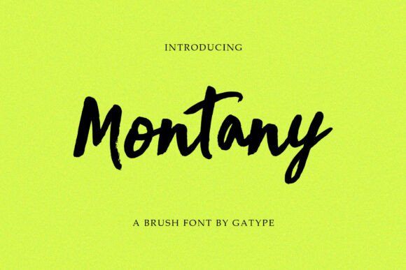 Montany: A Handwritten Font That Feels Real in a Digital Layout