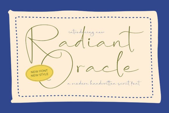 Radiant Oracle: A Versatile Script Font for Digital Campaigns