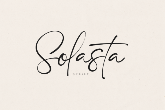 Solasta: A Refined Script Font for Editorial Serenity