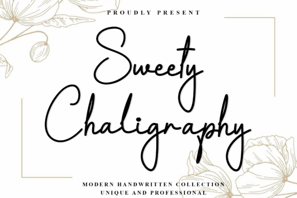 Sweety Chaligraphy: A Modern Script Font for Elegant Branding
