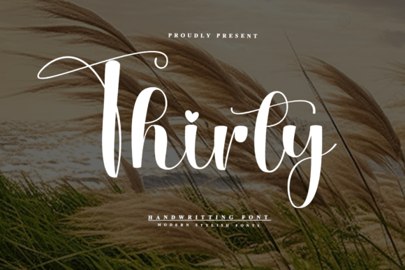 Thirty: A Script Font Built for Editorial Elegance