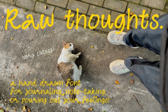Using the Raw Thoughts Font in Real Branding Projects