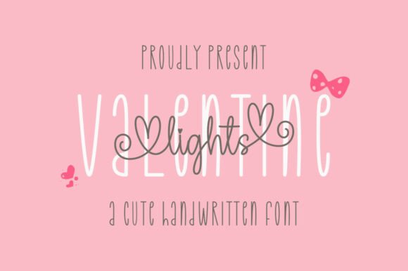 Valentine Lights Duo: A Cohesive Font Pair for Visual Marketing