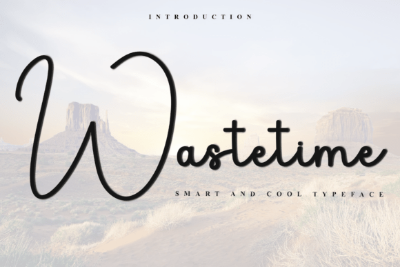 Wastetime: A Beautiful Script Font for Digital Designs