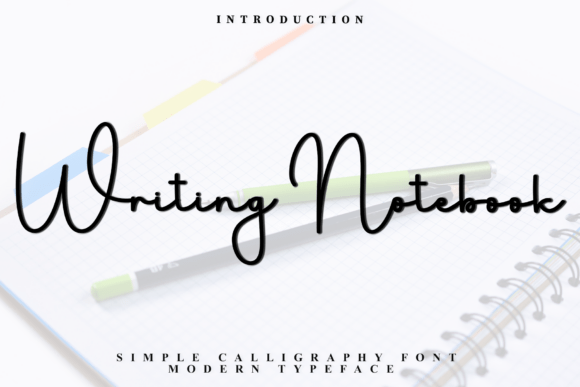 Writing Notebook: A Distinctive Script Typeface for Web Design
